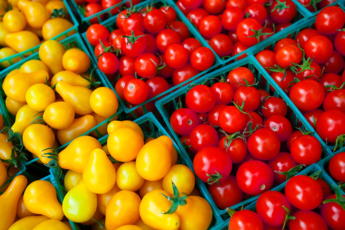 Yellow And Red Pear Tomato